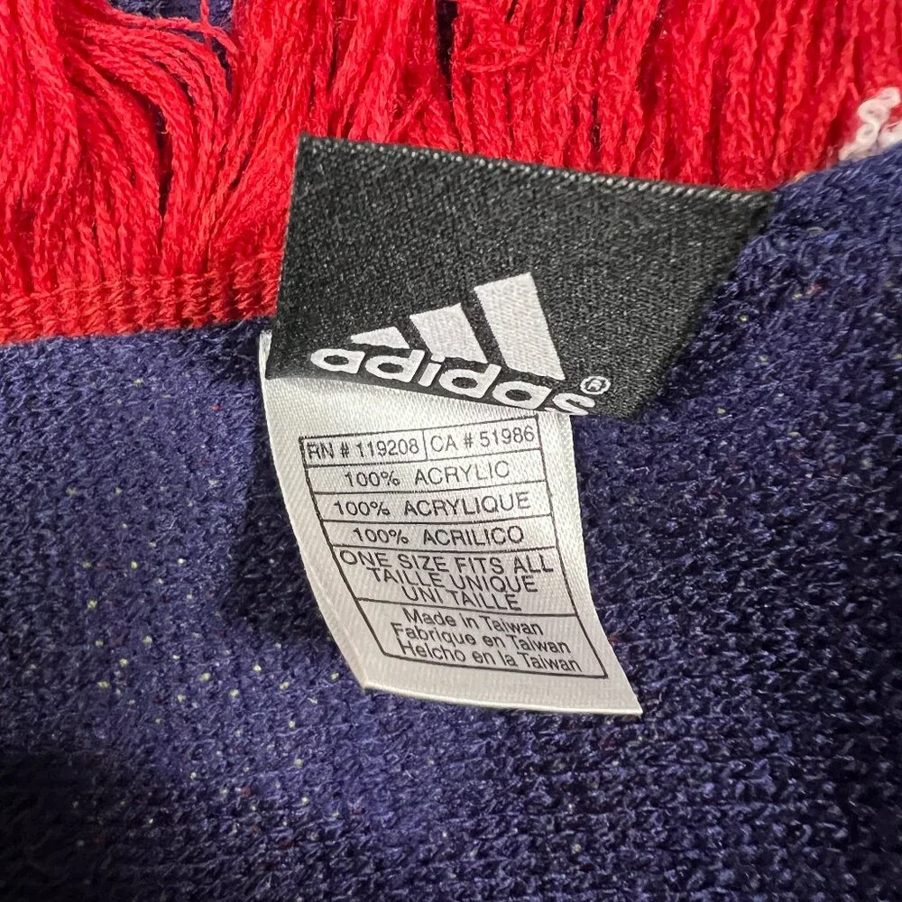 Adidas Unisex OSFA Blue White‎ Winter Fringe Real Salt Lake Soccer MLS Scarf NWT